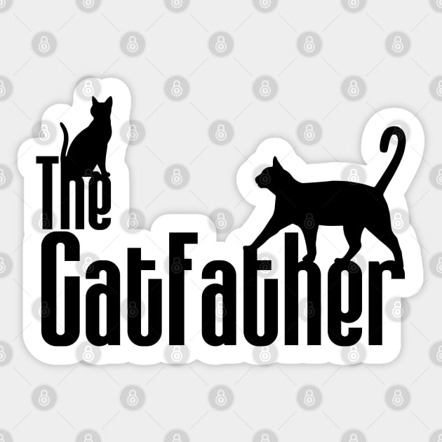 The Catfather Sticker by KayBee Gift Shop